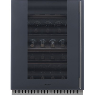 Smeg Cvi138Lg Linea  Built-in wine cellar Under Top H 83 Cm Gray Glass