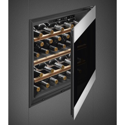 Smeg Cvi329X3 Classica Built-in wine cellar column h 45 cm in stainless steel