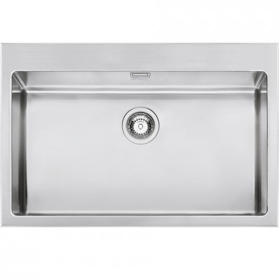 Smeg Vqr71Rs One bowl sink 75 cm brushed stainless steel