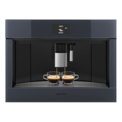 Smeg Cms4104G cafetera empotrable h 45 cm vidrio gris