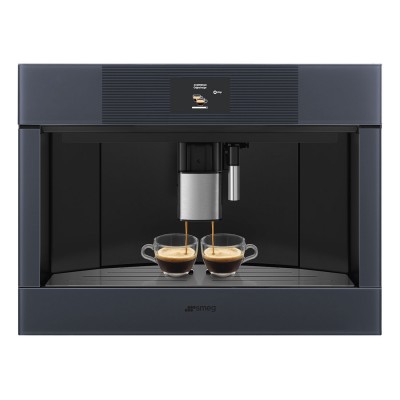 Smeg Cms4104G Einbau-Kaffeemaschine H 45 cm graues Glas