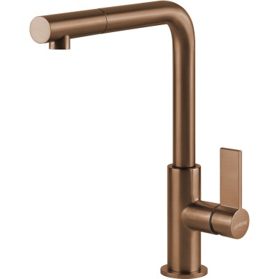 Smeg Md22Cux Kitchen tap mixer with copper pull-out hand shower
