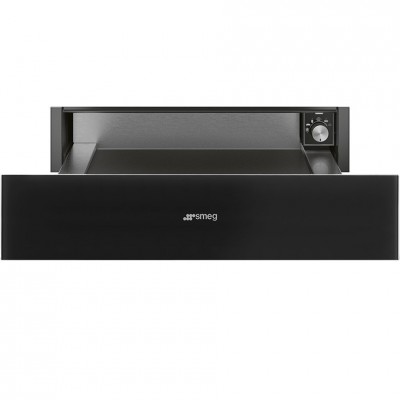 Smeg Cpr115B3 Warming drawer h 15 cm black glass