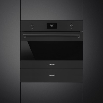 Smeg Cpr315N Tiroir chauffant h 15 cm noir mat