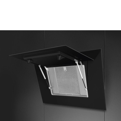 Smeg Kv194B3 Schräg-Wandhaube 90cm schwarz
