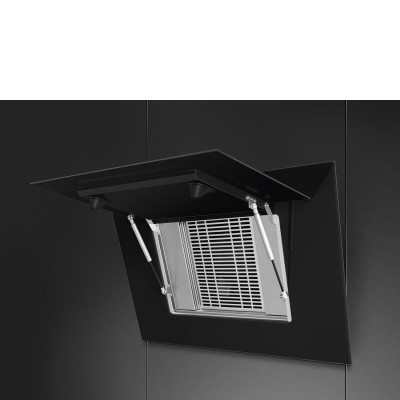 Smeg Kv194B3 Schräg-Wandhaube 90cm schwarz