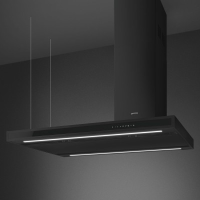 Smeg Klti12L4Mb Island hood vent 120 cm black