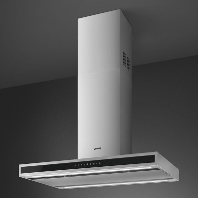 Smeg Klti9L4X Campana de isla 90 cm acero inoxidable