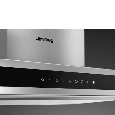 Smeg Klti9L4X Campana de isla 90 cm acero inoxidable