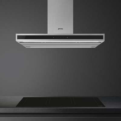 Smeg Klti9L4X Campana de isla 90 cm acero inoxidable