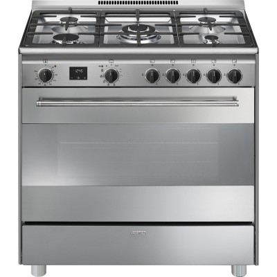 Smeg Bg91Px2 Gazinière pose-libre 90 cm inox