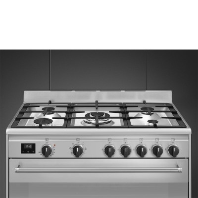 Smeg Bg91X2 Freistehender Gasherd 90 cm Edelstahl