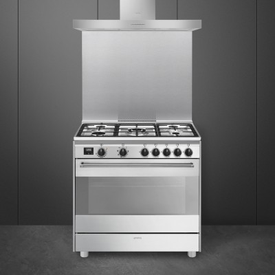 Smeg Bg91X2 Free-standing gas range 90 cm stainless steel