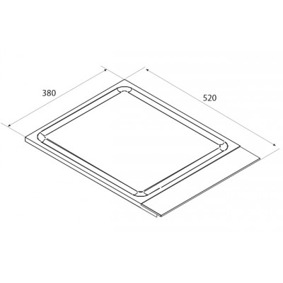 Plancha de inducción empotrable de acero inoxidable Airforce Teppanyaky 38 cm