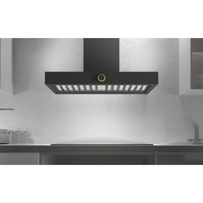 Airforce Vis Boxy Wall mounted hood vent 120 cm anthracite black