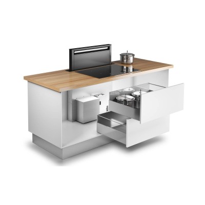Airforce Downdraft Hotte plan de travail 90 cm inox