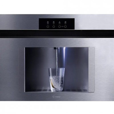 Irinox Hw45H256002 Wave 45 Distributeur d'eau chaude et froide encastrable en acier inoxydable h cm