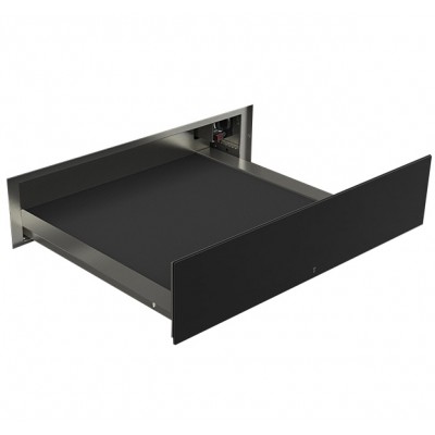 Fulgor fwd150 bk Wärmeschublade 15, schwarzes Glas