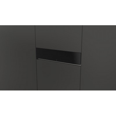 Fulgor fwd150 bk food warmer drawer 15 black glass