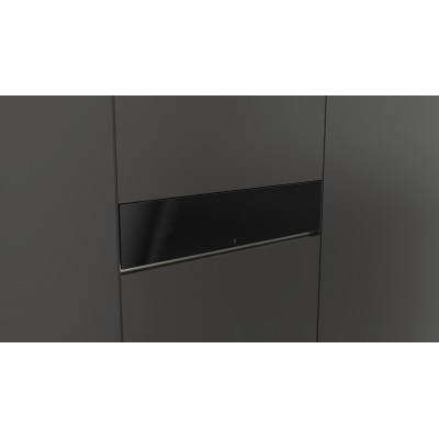 Fulgor fwd150 bk food warmer drawer 15 black glass