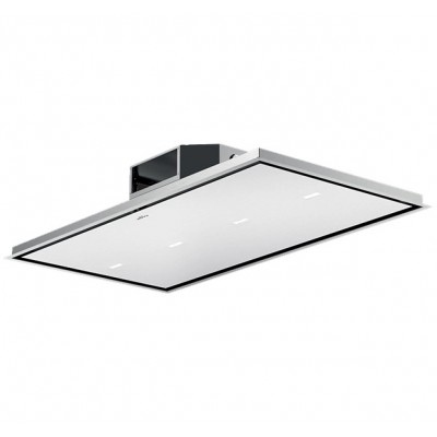 Fulgor fchd 1200 rc wh Alto 120 hotte de plafond 120 cm verre blanc