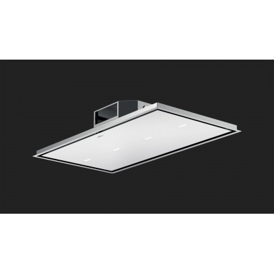 Fulgor fchd 1200 rc wh Alto 120 hotte de plafond 120 cm verre blanc