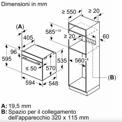 Piekarnik pirolityczny do zabudowy Bosch hba573bs1 Series 4 60 cm ze stali nierdzewnej