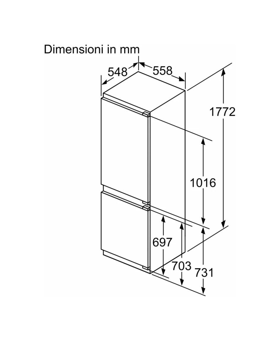 Bosch Knb96Add0 Serie 6 Réfrigérateur congélateur encastrable 71