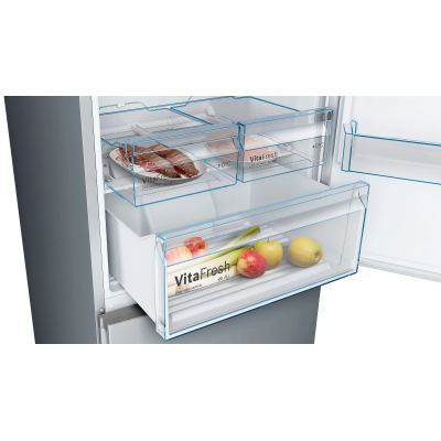 Bosch kgn49xiea Série 4 réfrigérateur combiné pose libre h 203 x 70 cm acier inoxydable