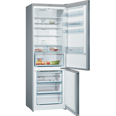 Bosch kgn49xiea Serie 4 wolnostojąca lodówka kombinowana h 203 x 70 cm ze stali nierdzewnej