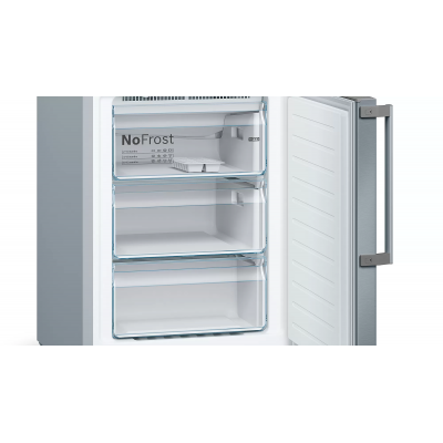 Bosch kgn397ieq Serie 4 frigorifero combinato libera installazione h 203 x 60 cm inox