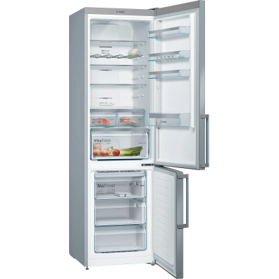 Bosch kgn397ieq Serie 4 wolnostojąca lodówka kombinowana h 203 x 60 cm stal nierdzewna