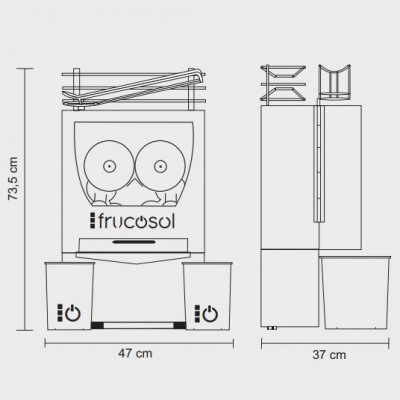 Extractor de cítricos profesional Frucosol F50 para bares y restaurantes