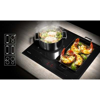 Samsung nz64b5066fk Slim Fit induction hob 60 cm black glass ceramic