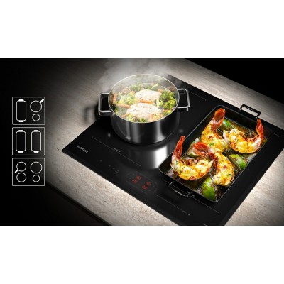 Samsung nz64b5066fk Slim Fit table de cuisson à induction 60 cm vitrocéramique noire