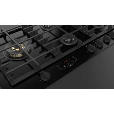 Fulgor fclh 905 gt wk bk gas hob cluster concept 90 cm black glass ceramic