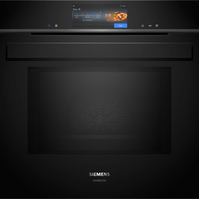 Siemens hn978gqb1 iq700 horno microondas combinado empotrado a vapor 60 cm negro SL