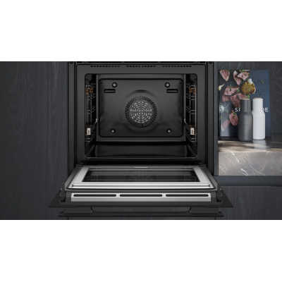 Siemens hn978gqb1 iq700 built-in combined microwave steam oven 60 cm black SL