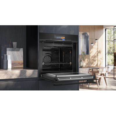 Piekarnik mikrofalowy/parowy Siemens hn978gqb1 iq700 do zabudowy 60 cm, czarny SL