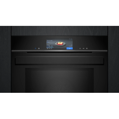 Siemens hn978gmb1 iq700 built-in combined microwave steam oven 60 cm black SL