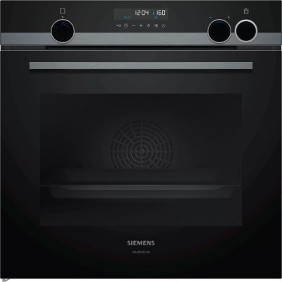 Siemens hr478g5b6s iq700 eingebauter pyrolytischer Dampfbackofen 60 cm schwarz SL
