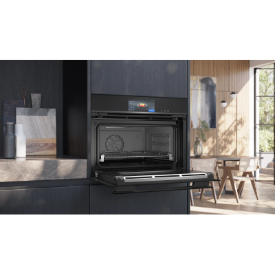 Siemens cs958gcb1 iq700 built-in steam oven h 45 cm black SL