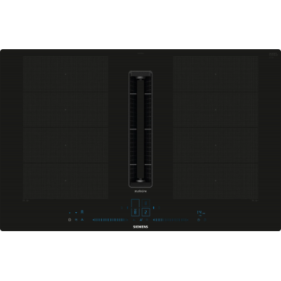 Siemens ex807nx68e iq700 Induktionskochfeld mit integrierter Dunstabzugshaube 80 cm schwarz
