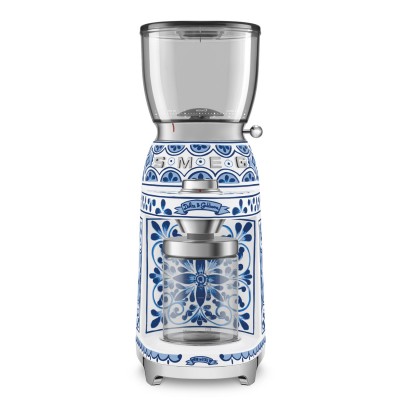 Smeg cgf01dgbeu Mediterranean Blue Coffee Grinder - Dolce & Gabbana