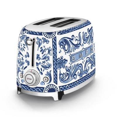 Smeg tsf01dgbeu Dolce & Gabbana Mediterranean Blue Toaster