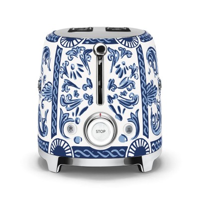 Smeg Tsf01Dgbeu grille-pain Dolce et Gabbana bleu méditerranéen