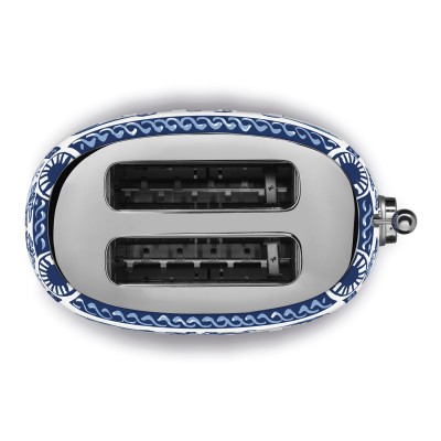 Smeg Tsf01Dgbeu grille-pain Dolce et Gabbana bleu méditerranéen