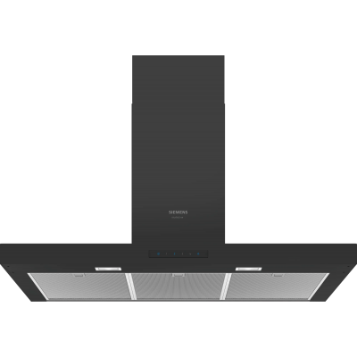 Siemens lc96bbm65 iq300 wall hood 90 cm black