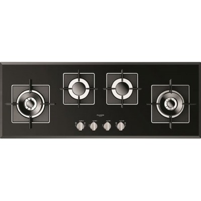 Fulgor fch 1124 g 2dwk bk gas hob 112 cm black glass