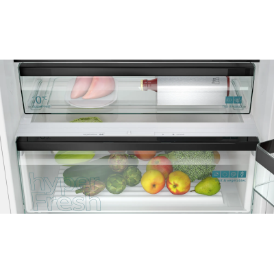 Siemens kb96nsdd0 iq500 frigorífico combinado empotrado 70 cm h 193 cm SL